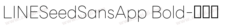 LINESeedSansApp Bold字体转换